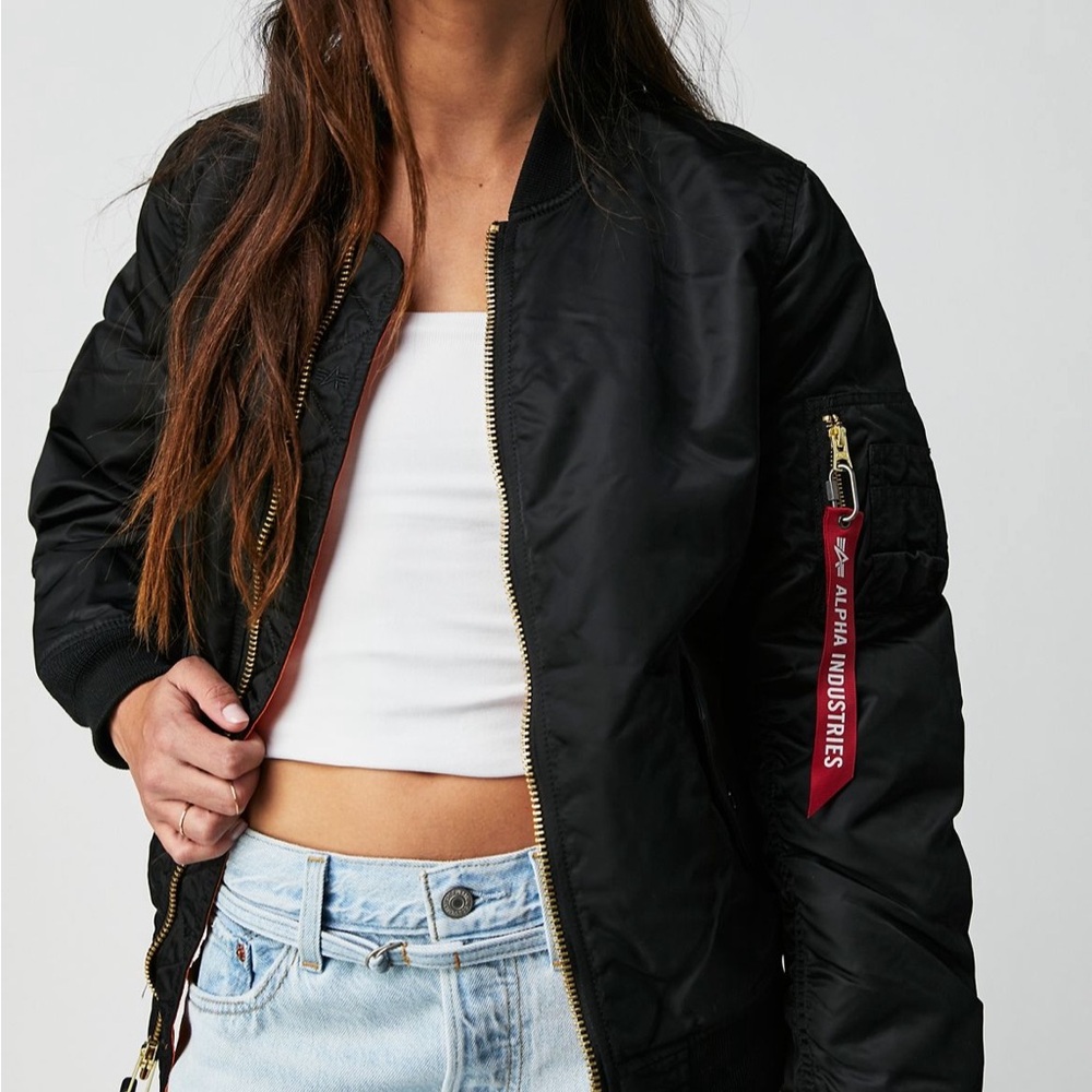 Alpha Industries x Free people •Ma-1w Bomber Jacket